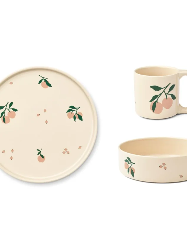 Set de vaisselle en porcelaine I Pêche / Liewood