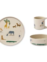 Set de vaisselle en porcelaine I All together Animaux / Liewood